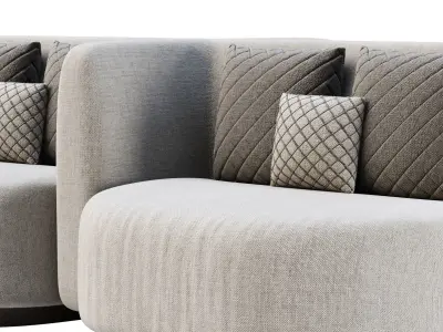 Stefa double side restaurant chair SCD66 by Bpoint Design 3D model