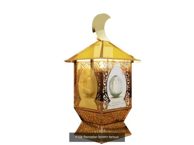 Ramadan lantern fanous Mega  G9 3D Model Collection