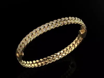 Cuban Bracelet 3D print model