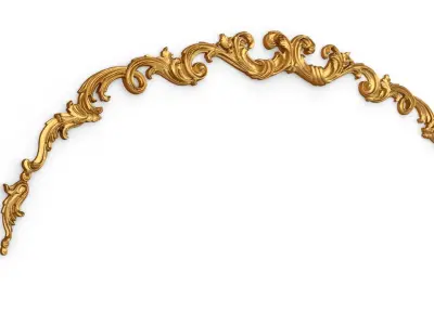 Classic carved decor ornament 409  3D model