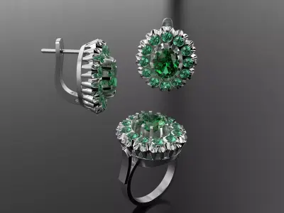 Unique ancient set  3D print model