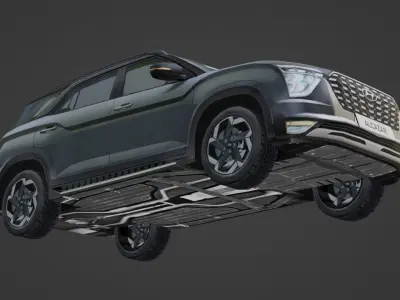 Lowpoly Hyundai Alcazar Low-poly 3D model