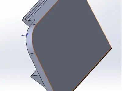 Plug for a front bumper on Mercedes W210 3D print model