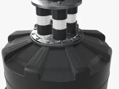 Boxing punch bag standing  3D model