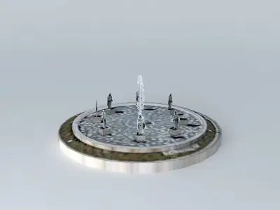 Fountain statues Free 3D model