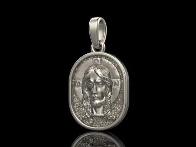 Jesus protect us pendant model 992 3D print model