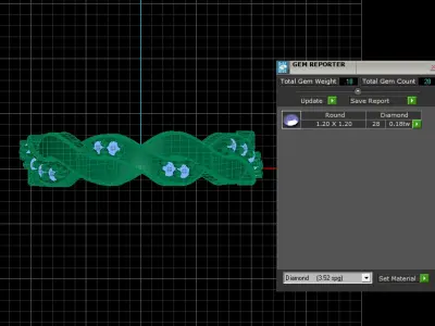 LUXURY FEMALE ENGAGEMENT RING 3D PRINTABLE MODEL 3D print model