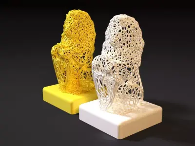 Figurine lion 3D print model