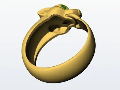 Anillo Pantera Panther Ring 3D print model