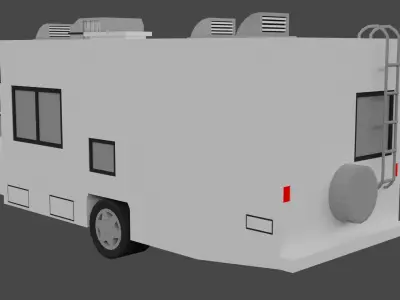 Low Poly RV Low-poly 3D model
