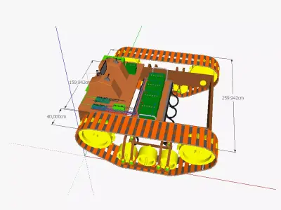 AT traction engine EM 3D model