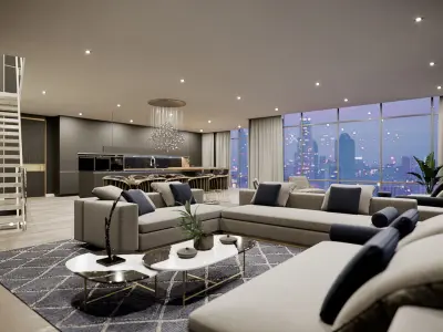 Corona - C4D files - Luxury Penthouse Interior 3D model