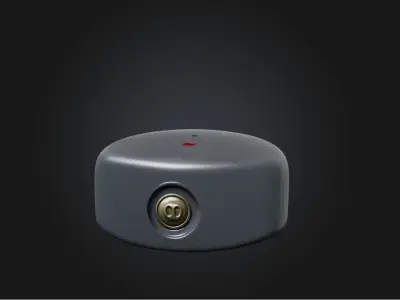 Button Low-poly 3D model