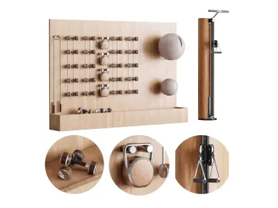 Gym equipment 01 3D model