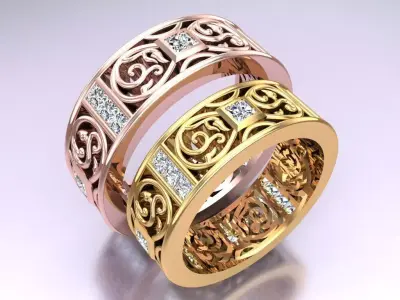 Wedding Rings - N115338 3D print model