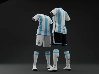 Argentina 2022 Women Home Jersey 3D model