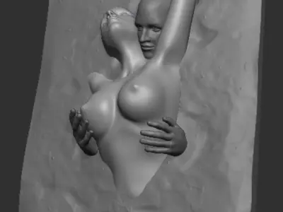 HUGGING COUPLE 3D PRINT MODEL 3D print model