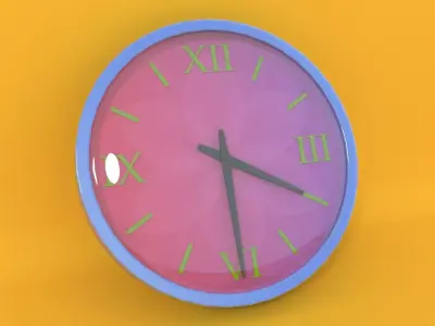 Wall Clock Free 3D model