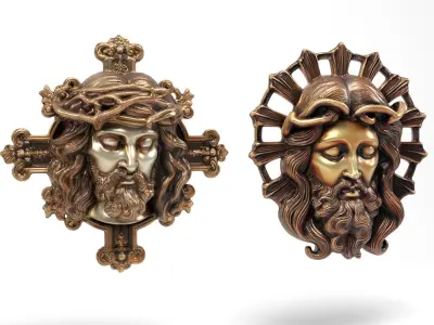 Decorative Christs Low-poly 3D model