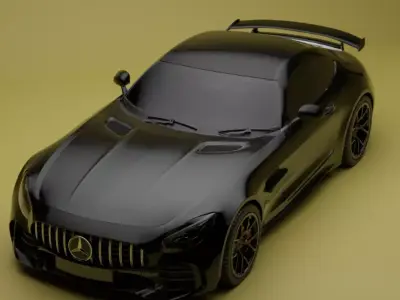 Mercedes Benz GT63 Low-poly 3D model