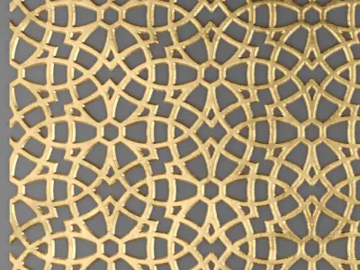 Lattice Arab panel 3D 1 3D model