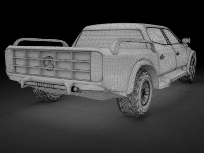 Mercedes-Benz X-Class Low-poly 3D model