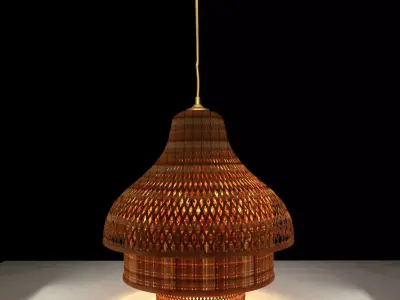 Chinese red lantern  3D model 17