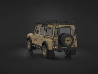 Land Rover Defender  Low-poly 3D model