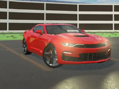 Chevrolet Camaro SS 2019 for Games Low-poly 3D model
