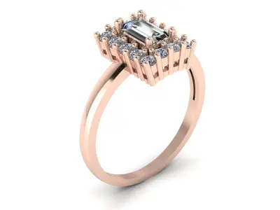 Diamond Ring Jewelry 3D print model buy