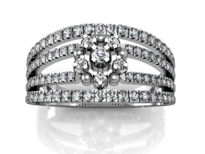 daimond ring 3D print model 24