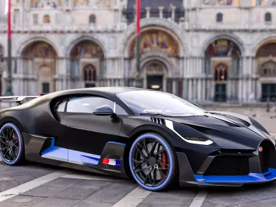 Bugatti Divo Low-poly 3D model 3D model