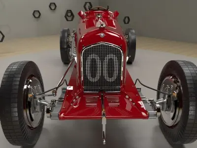 Alfa Romeo P3 3D model
