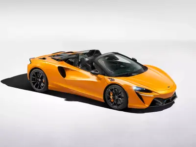 McLaren Artura Spider 2025 Realistic Game Ready Rigged Ready  Low-poly 3D model