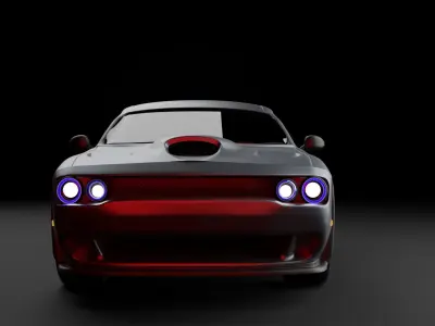 dodge car 2015 3D model