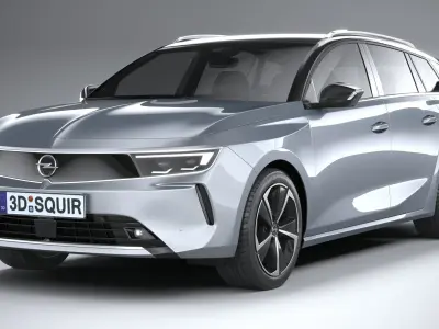 Opel Astra Sports Tourer 2022 Basic 3D model