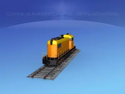 Diesel Locomotive V10 3D model