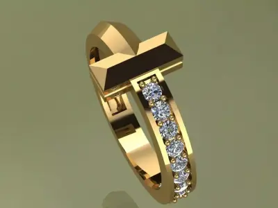 Ring Tiffany 3D print model