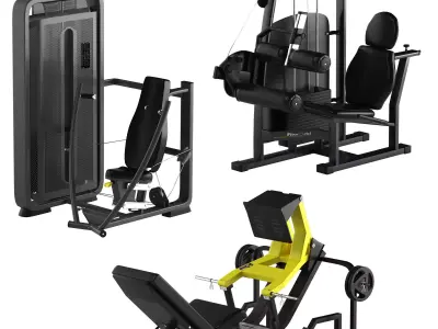 Gym equipment 3D model purchase