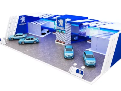 Booth Exhibition Stand a362 3D model