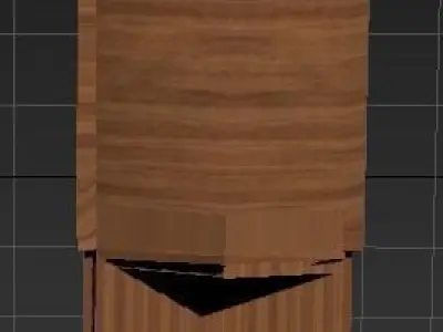 Rural hut wooden house 3D model