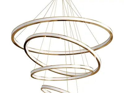 ARO Cluster Ring Chandelier By Ocl 3D model