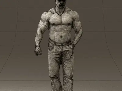 Gymguy toples 0768 3D model