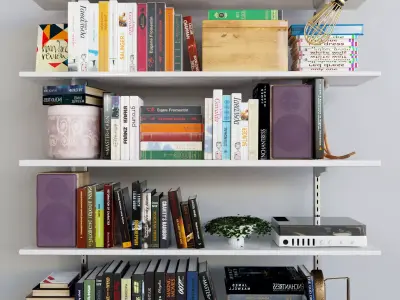 Set 121 book shelf 3D model