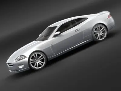 Jaguar xk 2007 3D model