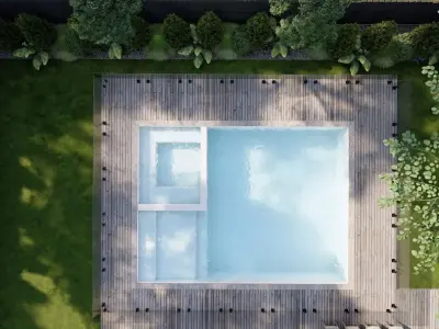 Garden Landscape 3D Model - SketchUp and Lumion Scene Free 3D model