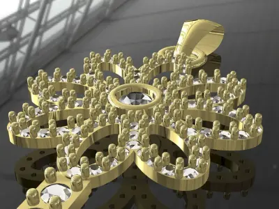 KEY JEWEL  setting stones and prongs good calibrated  3D print model