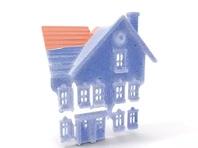 Charming Pink Dollhouse Model Pack Low-poly 3D model