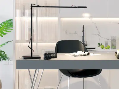 Modern Tables chairs monomer decoration 3D model