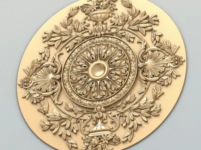 Round rosette 055 3D model